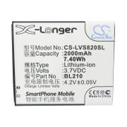 CS-LVS820SL<br />Batterie per   sostituisce la batteria BL210