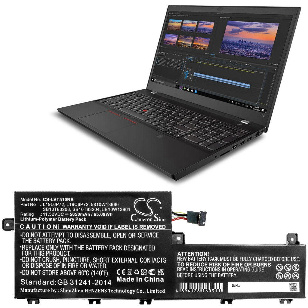 Batterie Batteria notebook CS-LVT510NB