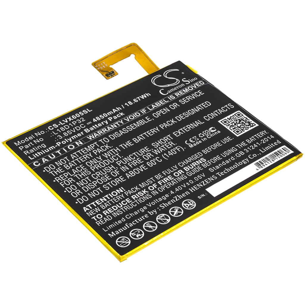 Batteria compressa Lenovo TB-X605F (CS-LVX605SL)