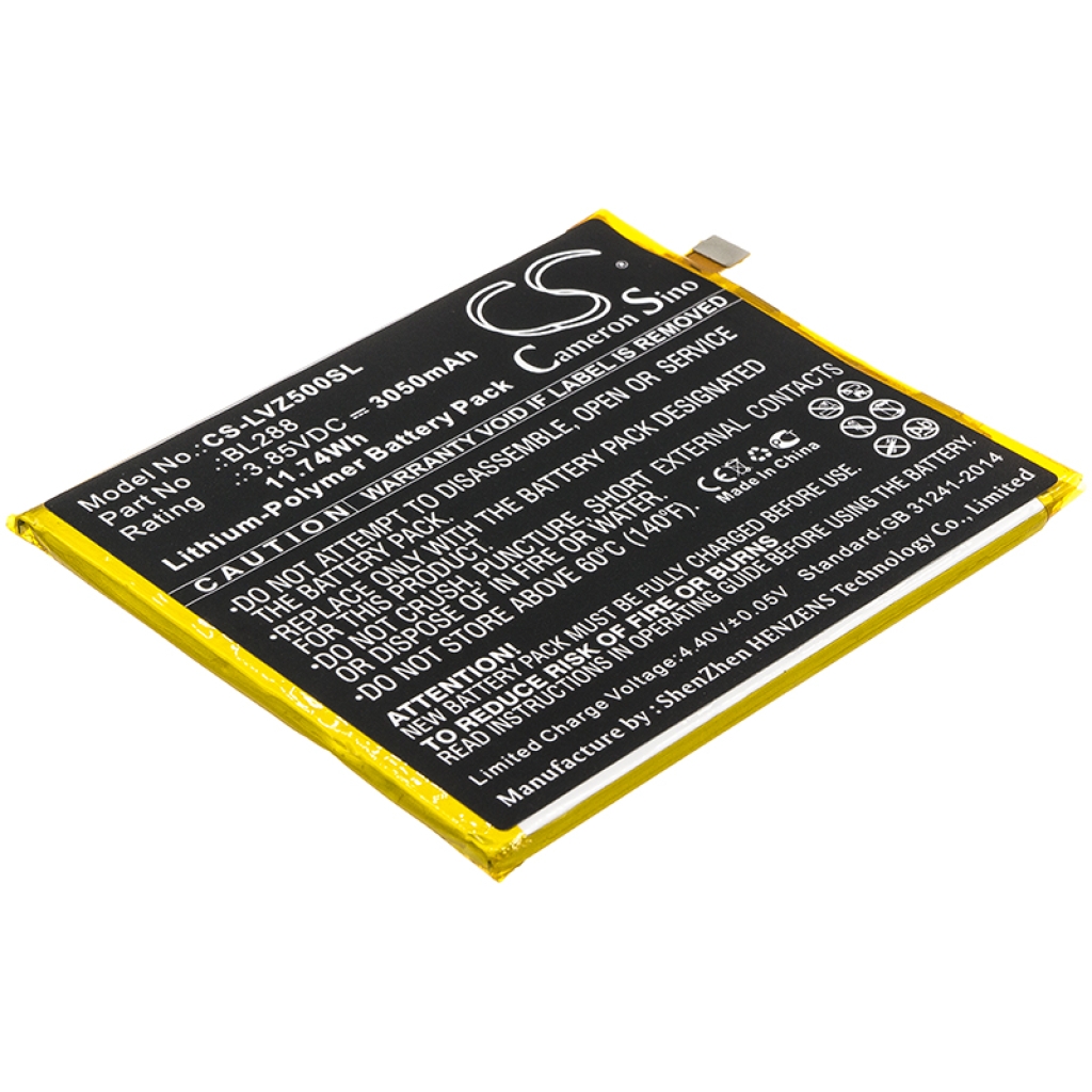 Batteria del telefono cellulare Lenovo L78011 (CS-LVZ500SL)