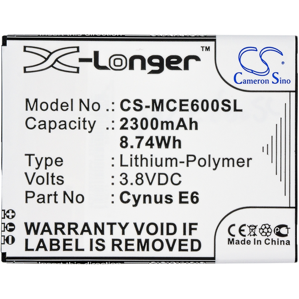 Sostituzione della batteria compatibile per Mobistel CYNUS E6