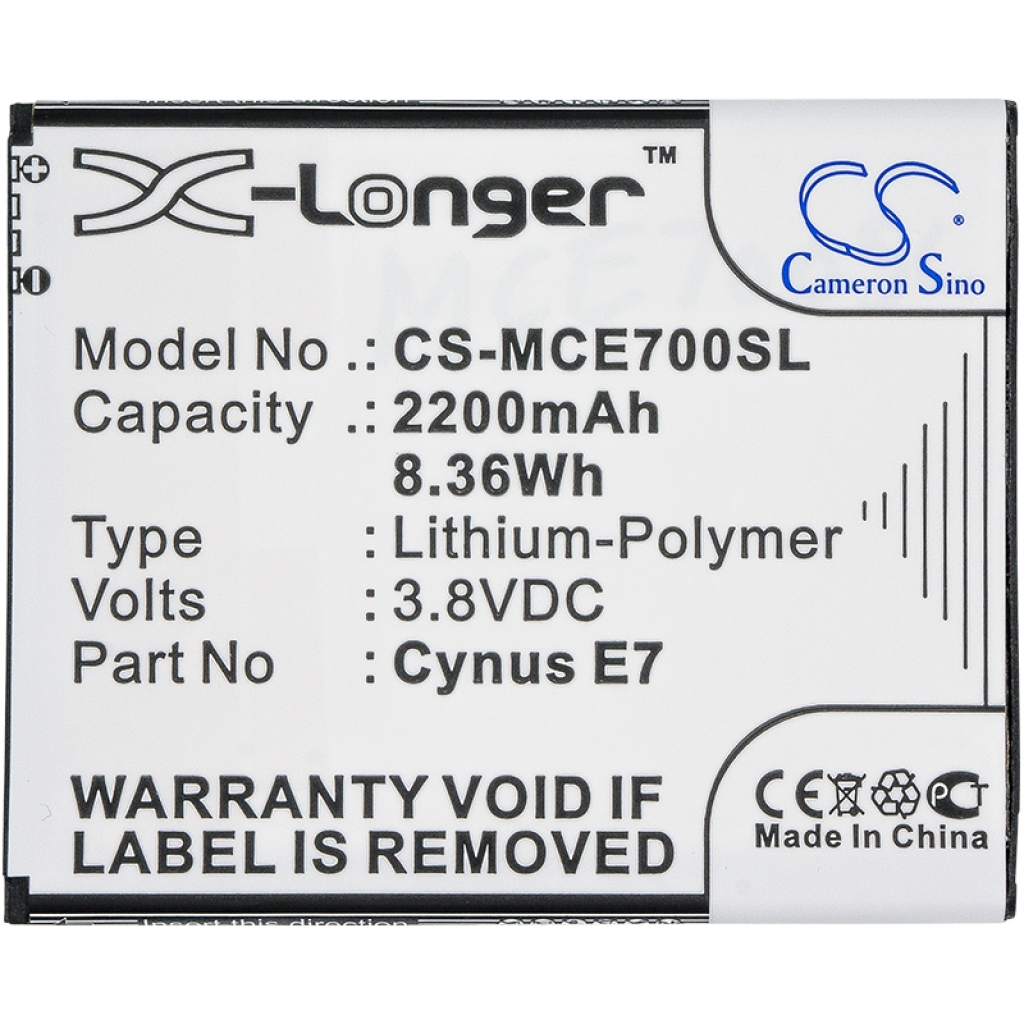 Sostituzione della batteria compatibile per Mobistel CYNUS E7