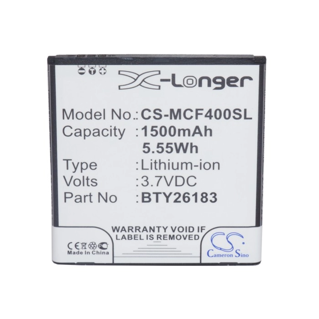 Batterie Batteria del telefono cellulare CS-MCF400SL