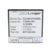 Batterie Batteria del telefono cellulare CS-MCF400SL