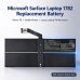 Batterie compatibile con Microsoft Surface Laptop 1782 Laptop 1796 CS-MCR178NB