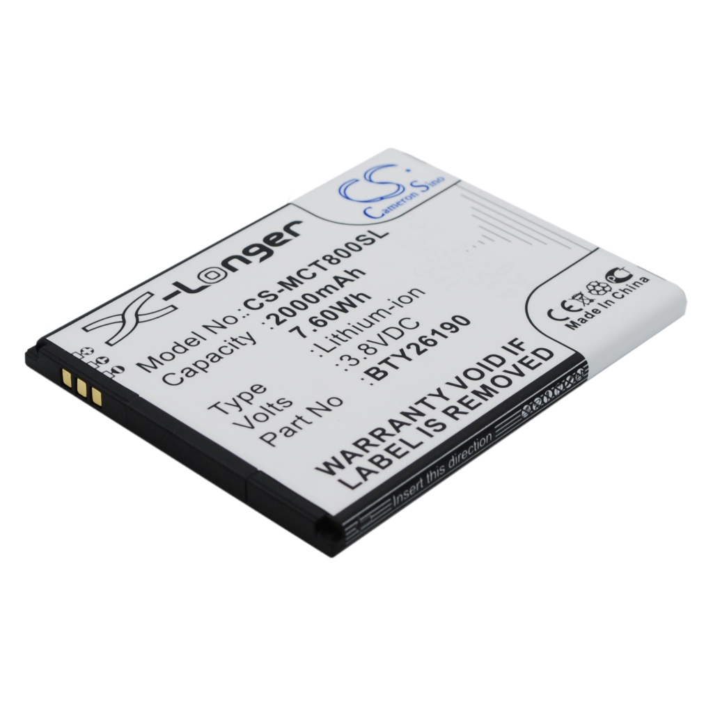 Sostituzione della batteria compatibile per Mobistel BTY26190,BTY26190MOBISTEL/STD,CYNUS T8