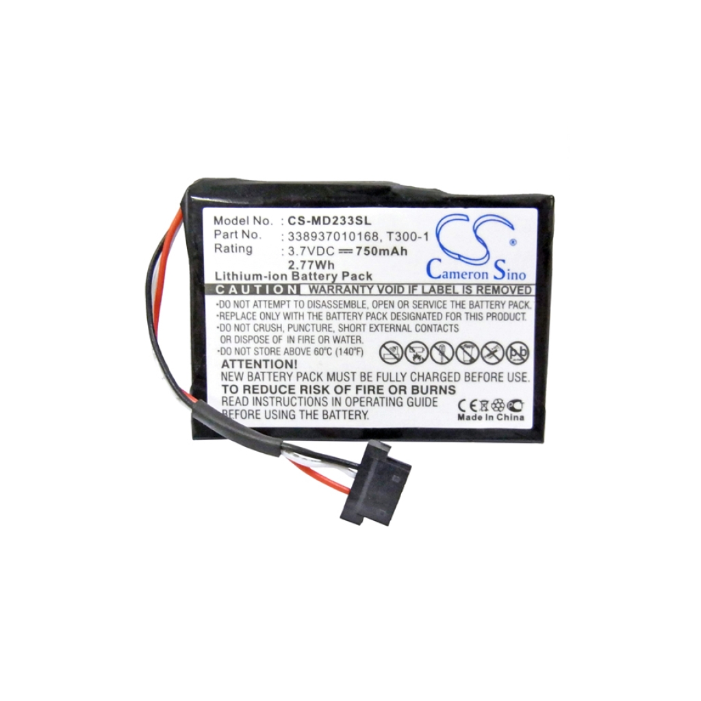 Batteria GPS, navigatore Medion GoPal E4435 (CS-MD233SL)