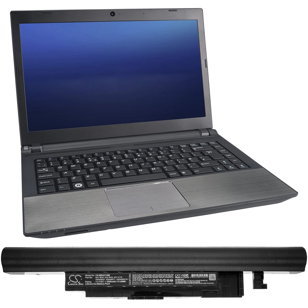 Batterie Batteria notebook CS-MD4211NB