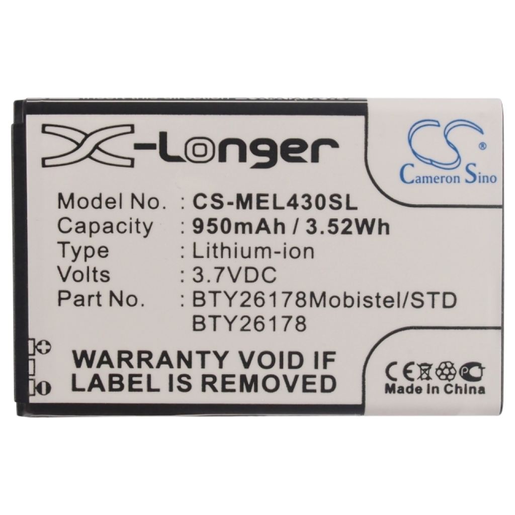 Sostituzione della batteria compatibile per Mobistel BTY26178,BTY26178MOBISTEL/STD