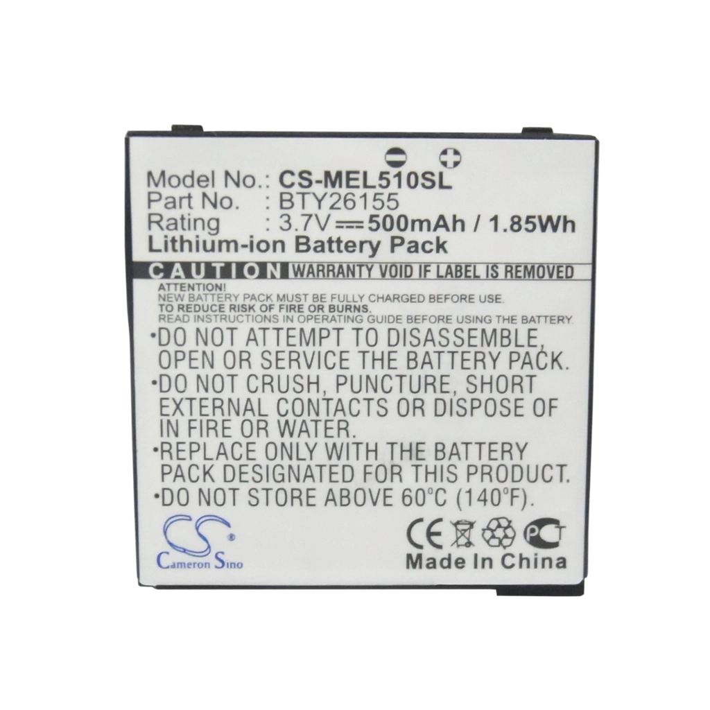 Batterie Batteria del telefono cellulare CS-MEL510SL