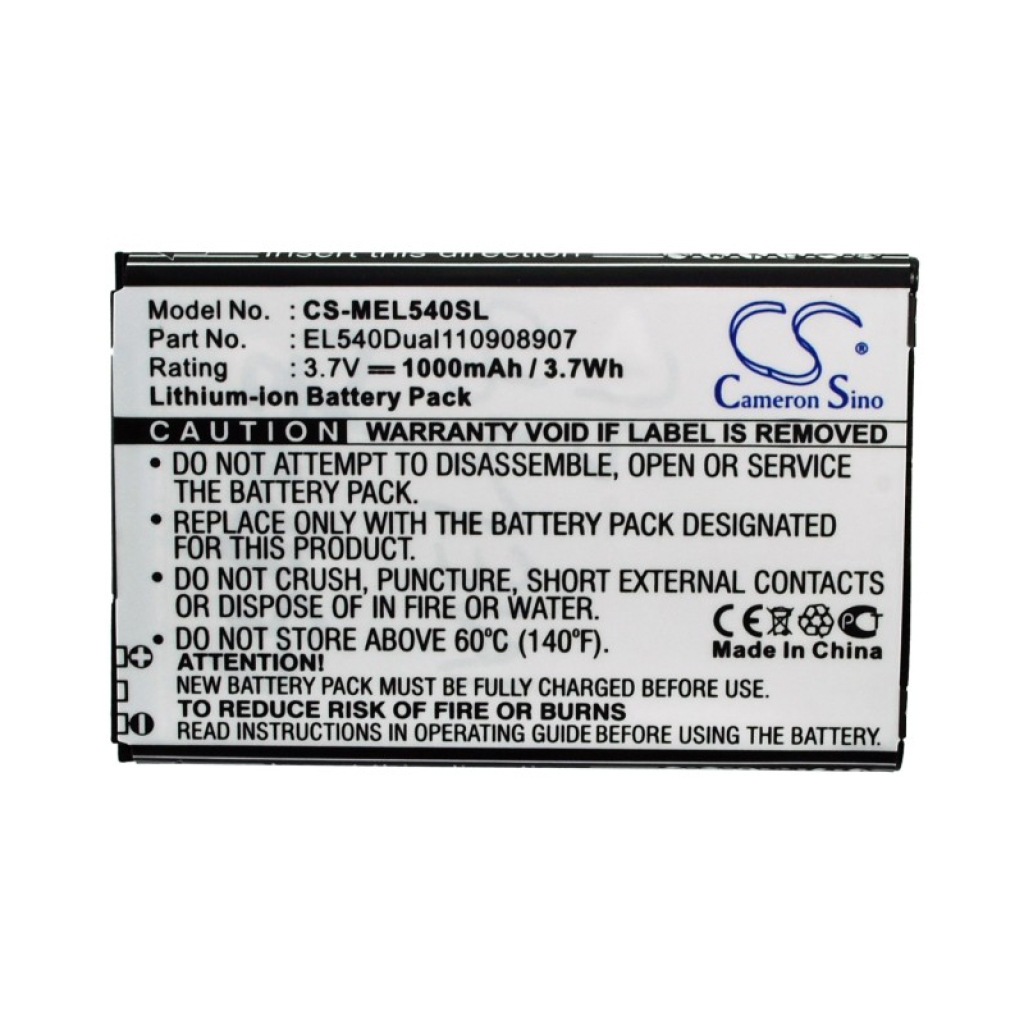 Sostituzione della batteria compatibile per Mobistel BTY26175MOBISTEL/STD,EL540DUAL110908907