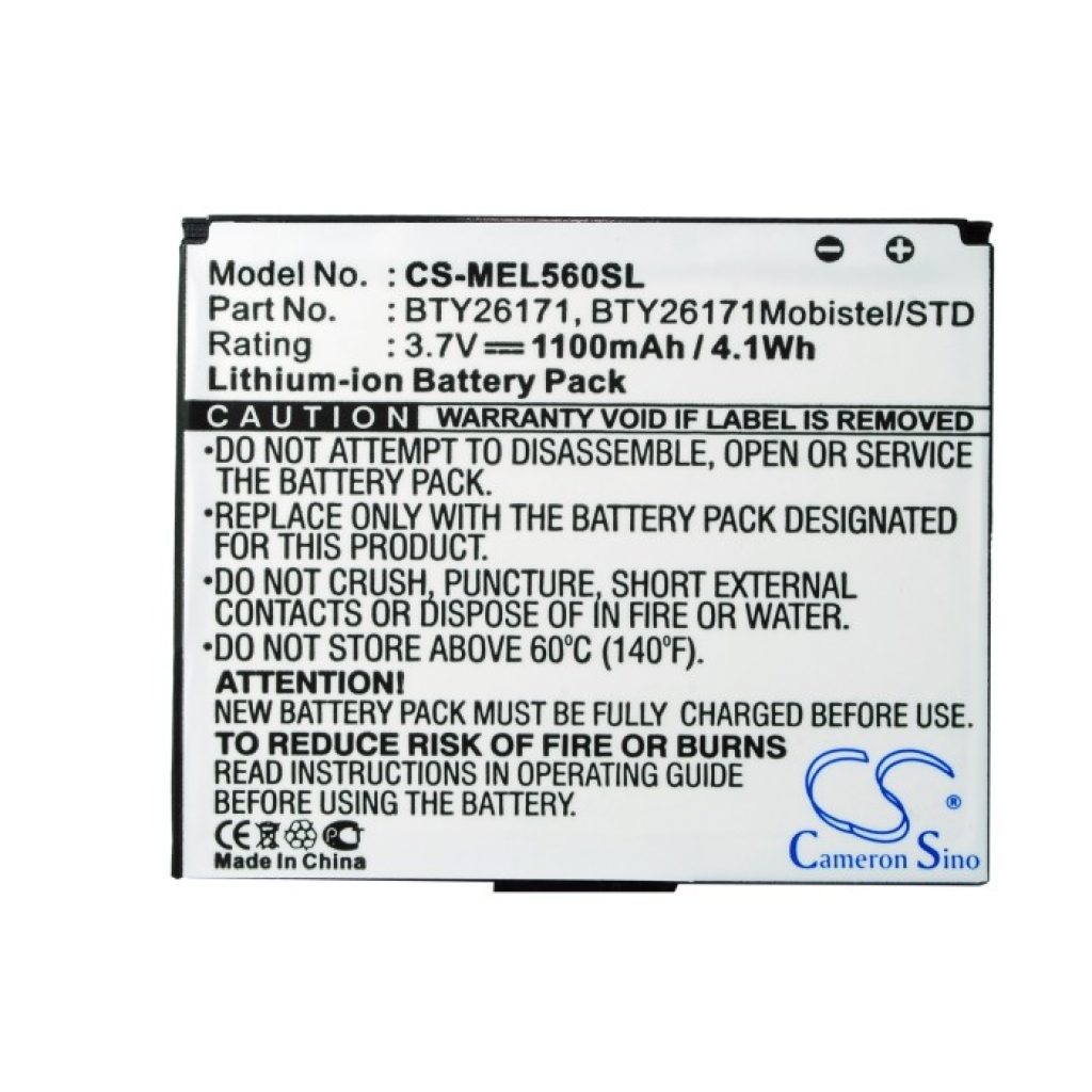 Sostituzione della batteria compatibile per Mobistel BTY26171,BTY26171MOBISTEL/STD