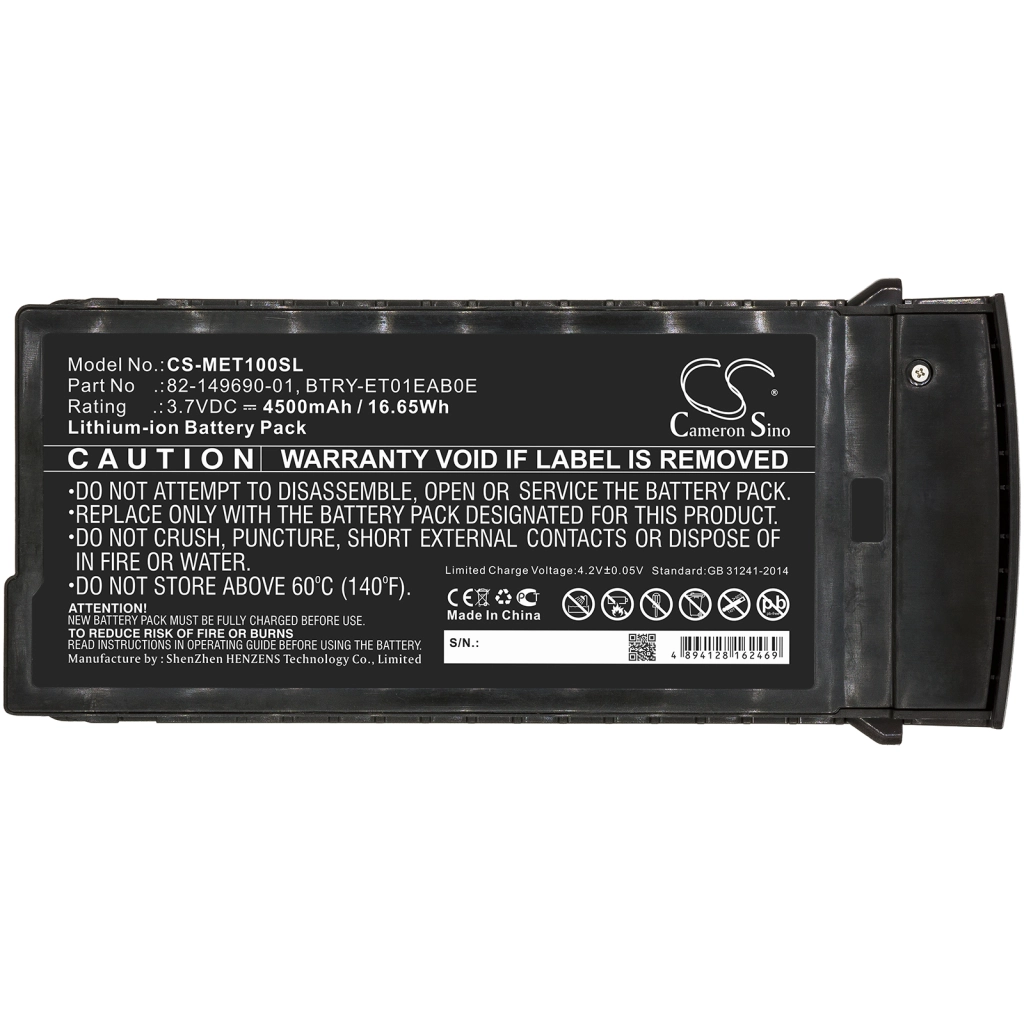 Batterie Batteria compressa CS-MET100SL