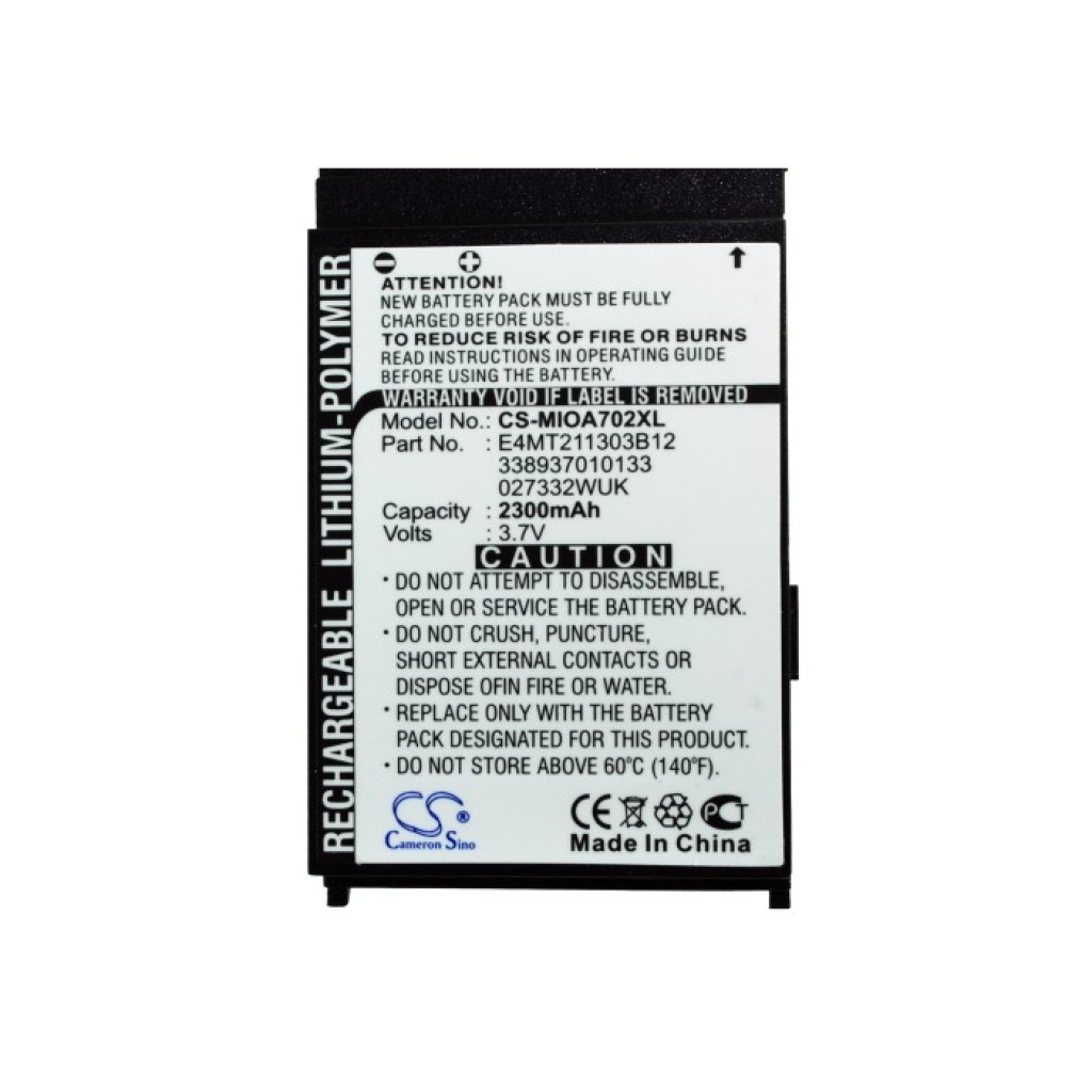 Batteria compatibile con Mitac CS-MIOA702XL