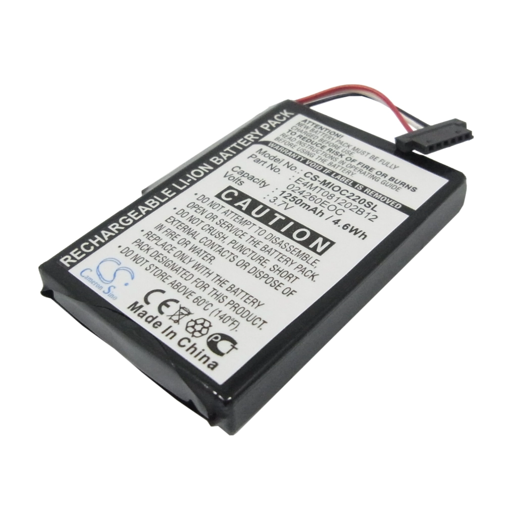 Batteria GPS, navigatore Mitac Mio C210 (CS-MIOC220SL)
