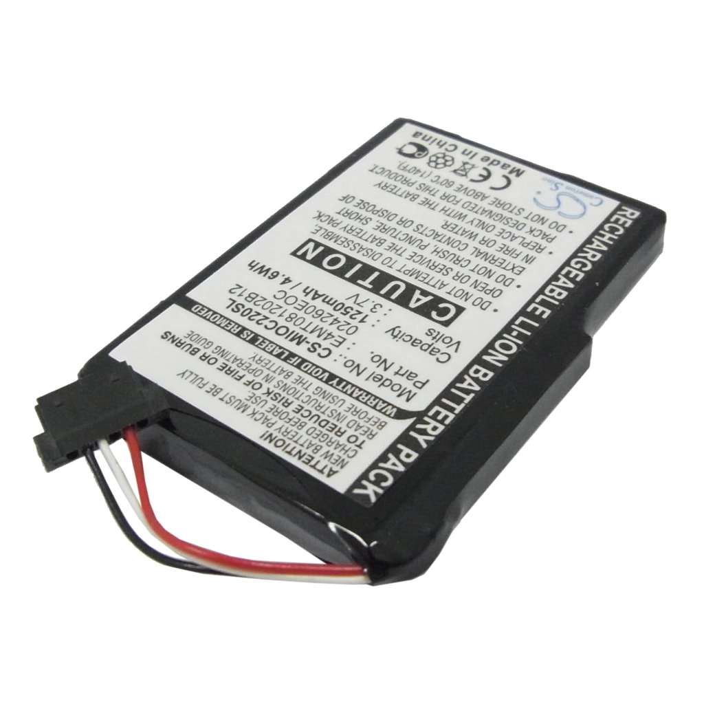 Batteria GPS, navigatore Mitac Mio C210 (CS-MIOC220SL)