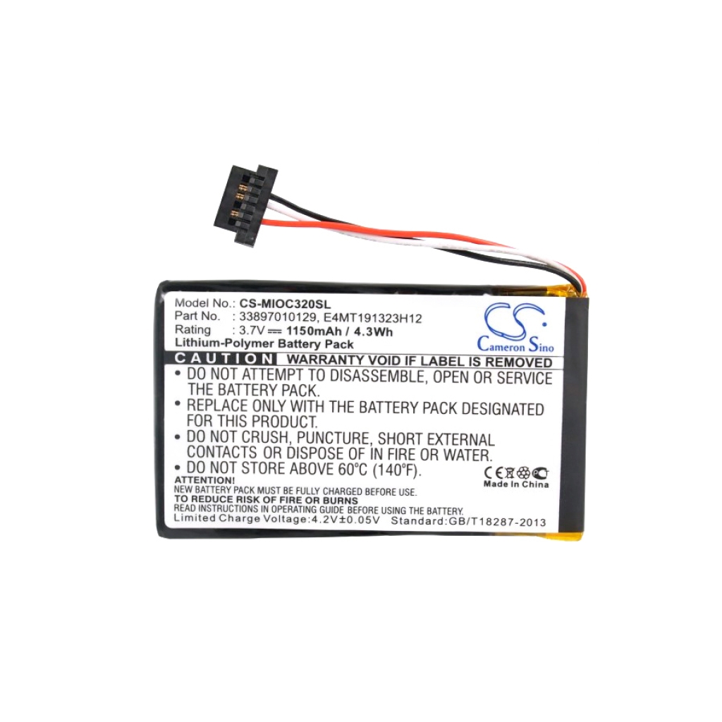 Batteria GPS, navigatore Mitac CS-MIOC320SL