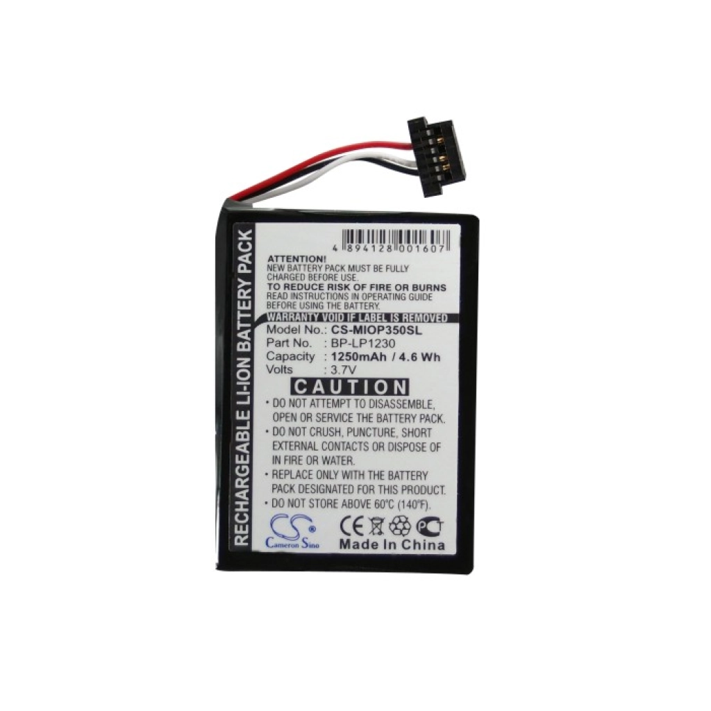 Batteria GPS, navigatore Mitac Mio Spirit 680