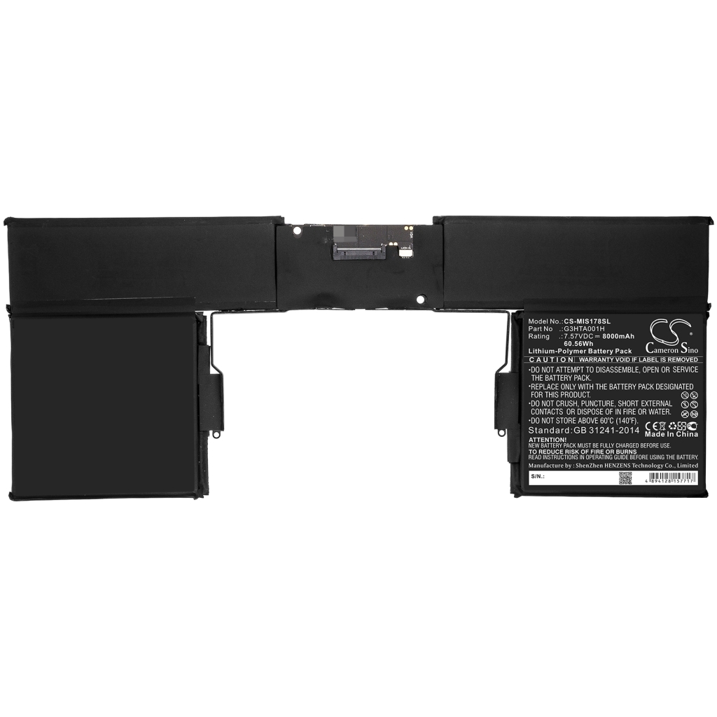Sostituzione della batteria compatibile per Microsoft G3HTA001H