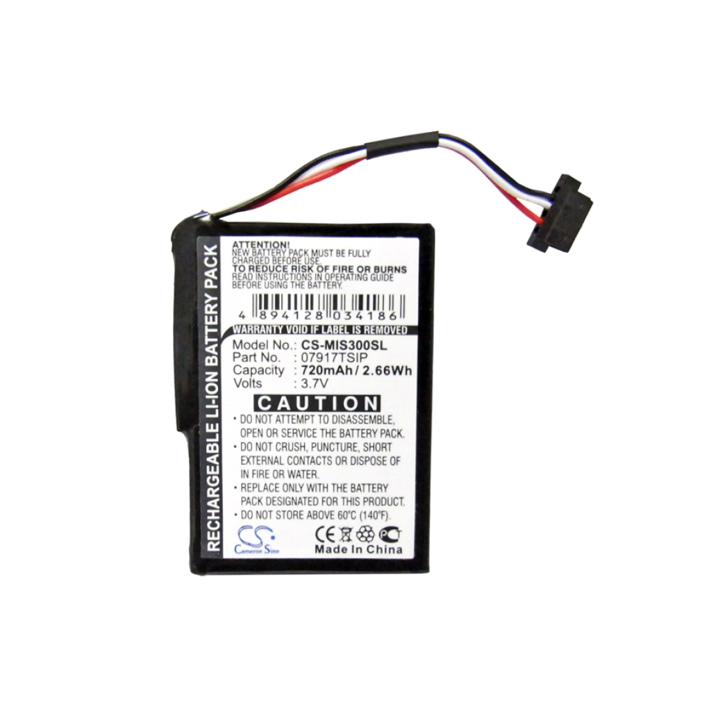 Batteria GPS, navigatore Mitac Spirit 500 HF Traffic Europe (CS-MIS300SL)