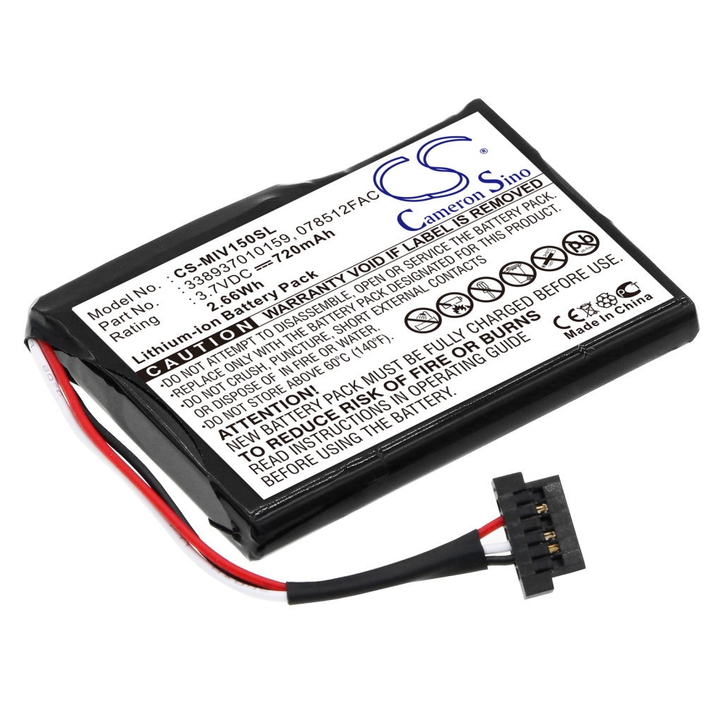 Sostituzione della batteria compatibile per Mitac 078512FAC,338937010159
