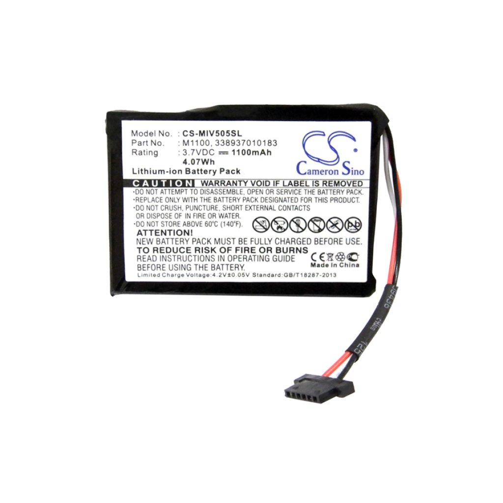 Batteria GPS, navigatore Mitac Mio Spirit V505 TV (CS-MIV505SL)