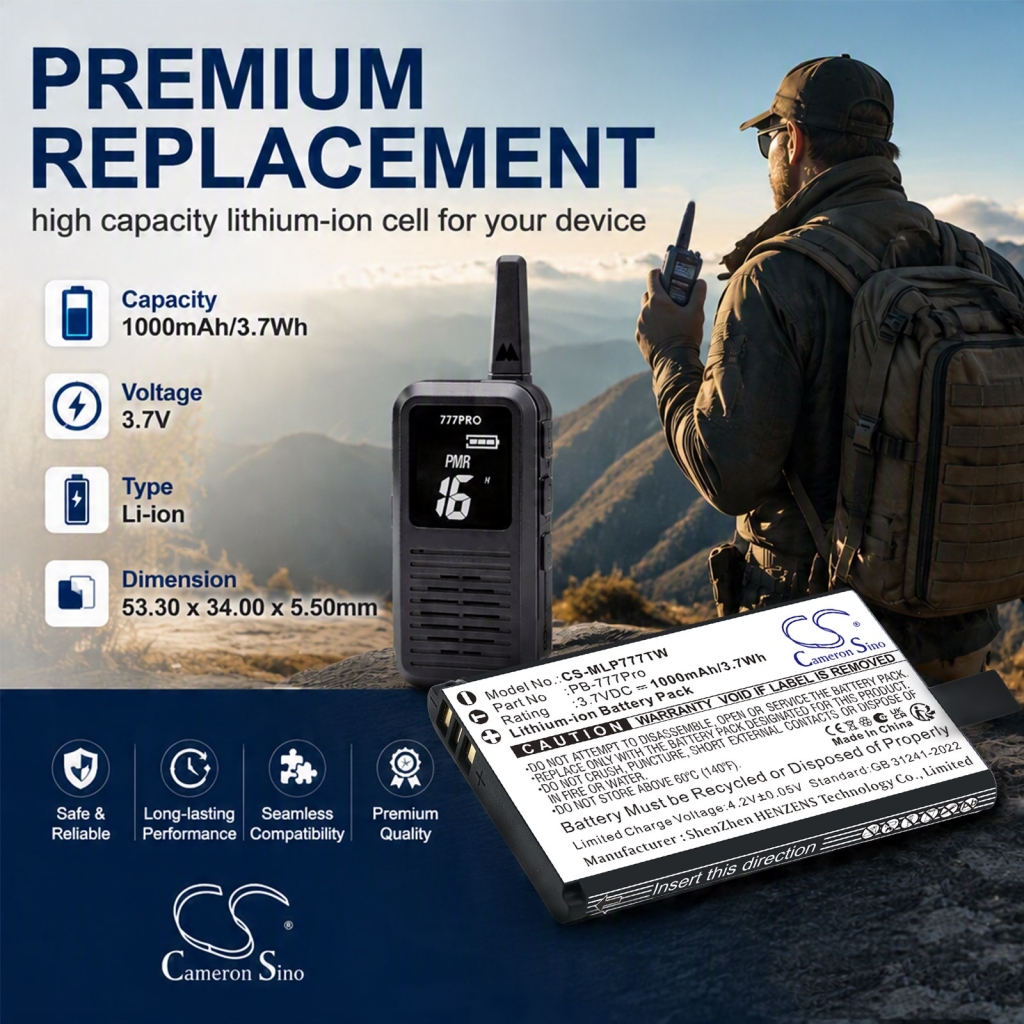 Battery for Midland 777 Pro