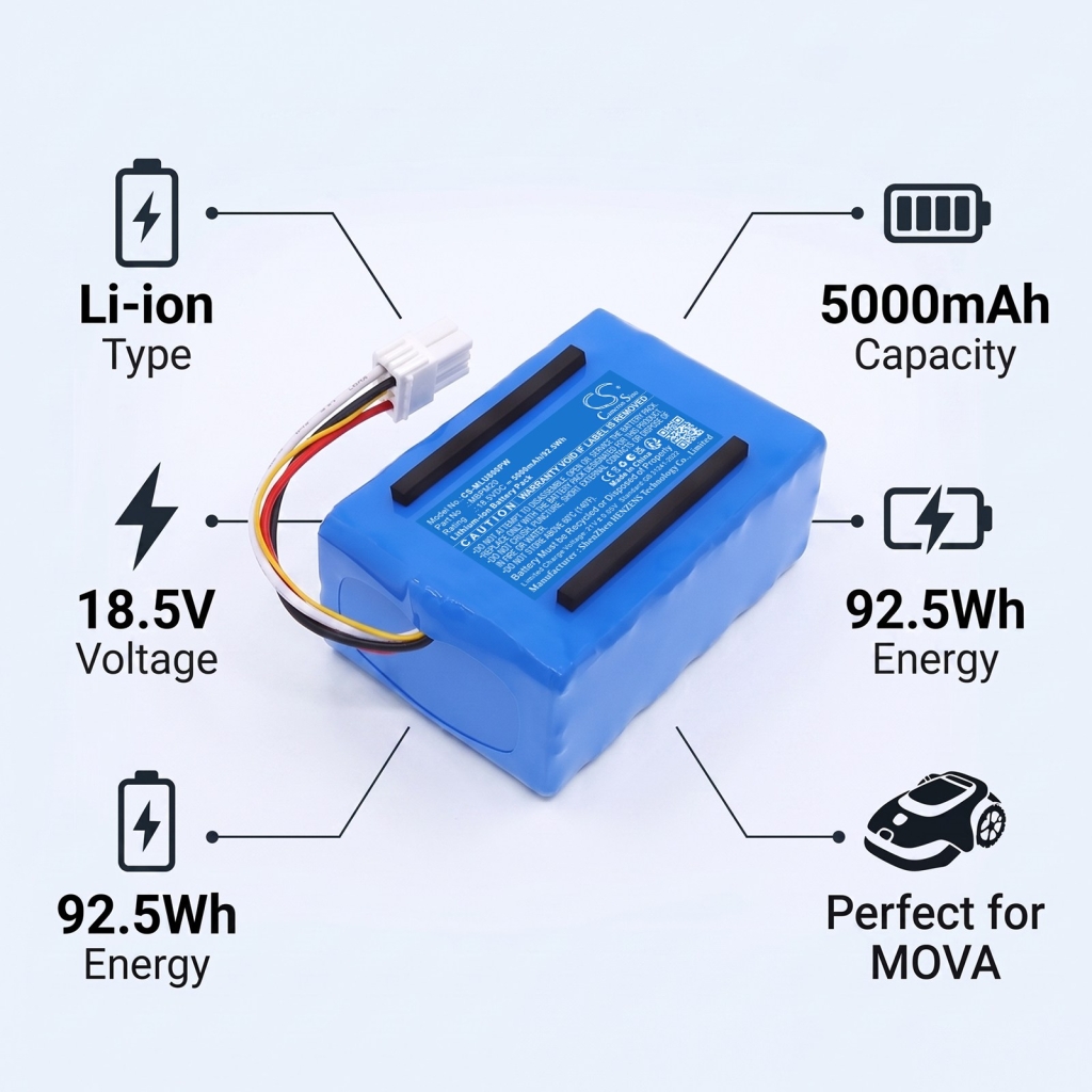 Batteria compatibile con Mova CS-MLU800PW