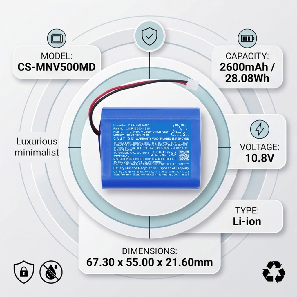 Batteria compatibile con Medevo CS-MNV500MD