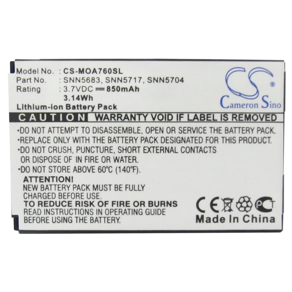 Batterie Sostituisce SNN5704