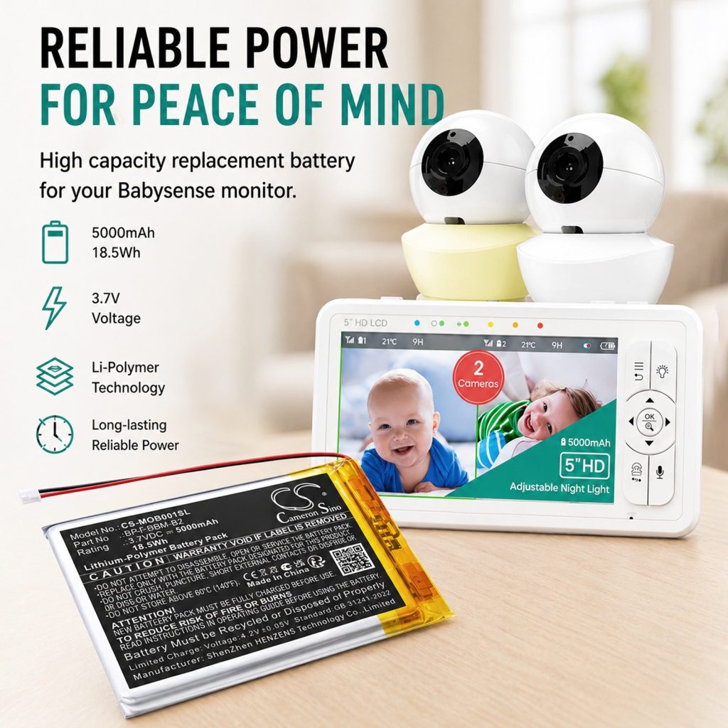 Batteria compatibile con Babysense Bonoch Momcozy CS-MOB001SL