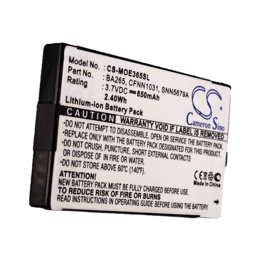 Batterie compatibile con Motorola E365 E365 CS-MOE365SL