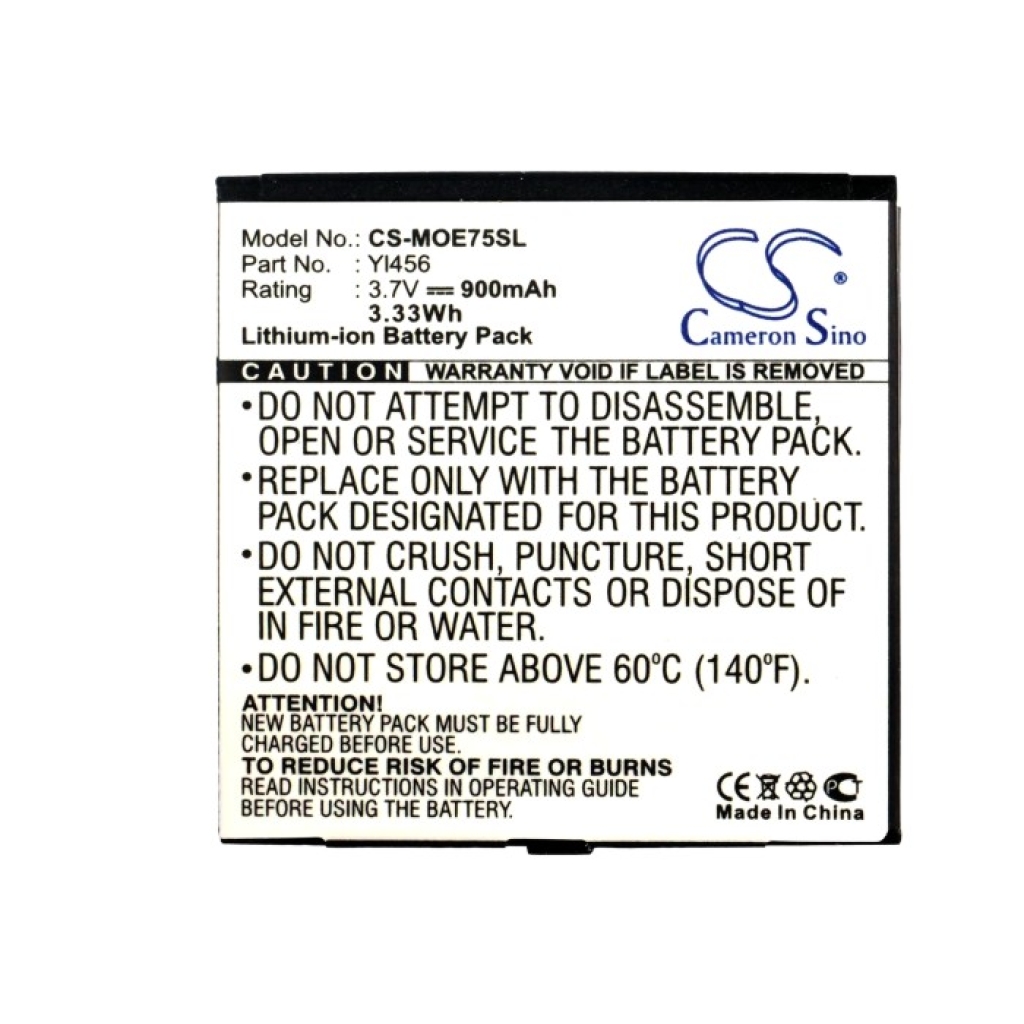 Batteria compatibile con Motorola CS-MOE75SL