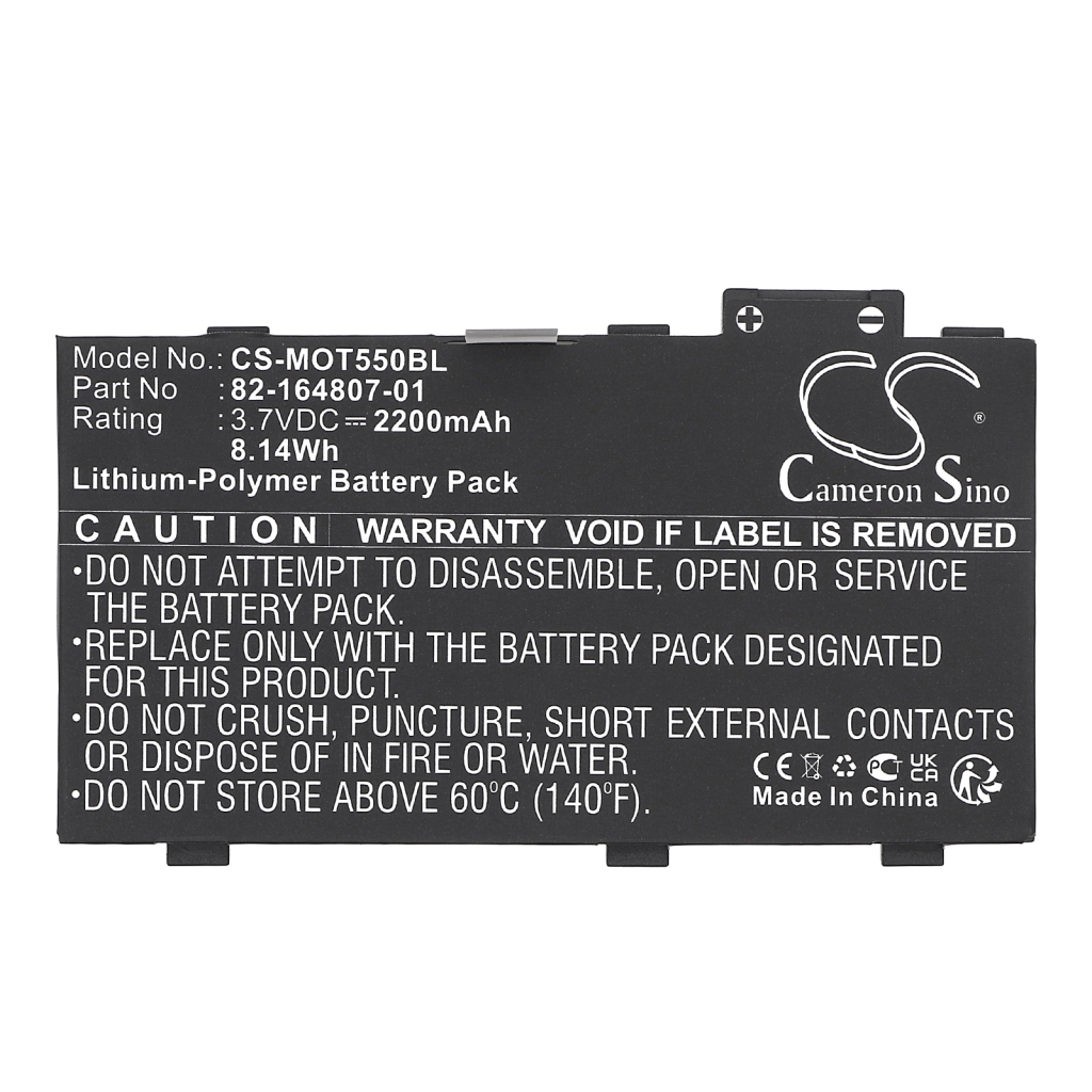 Codice a barre, batteria dello scanner Motorola TC55