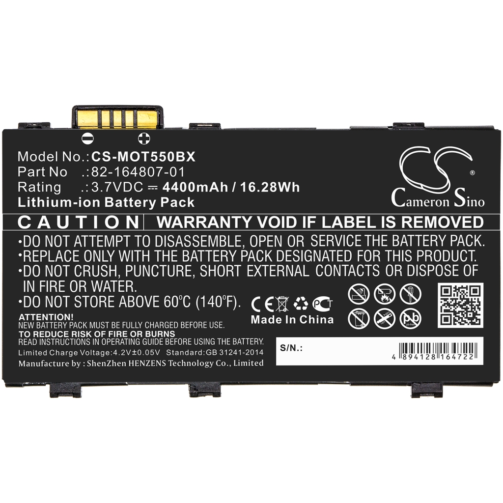 Batteria Sostituisce BTRY-TC55-44MA1-01