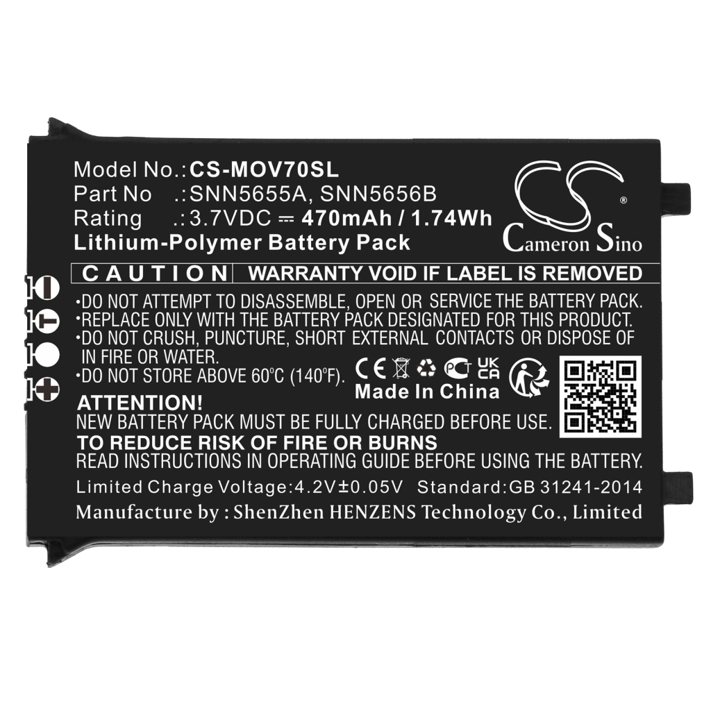 Sostituzione della batteria compatibile per Motorola SNN5655A,SNN5656B
