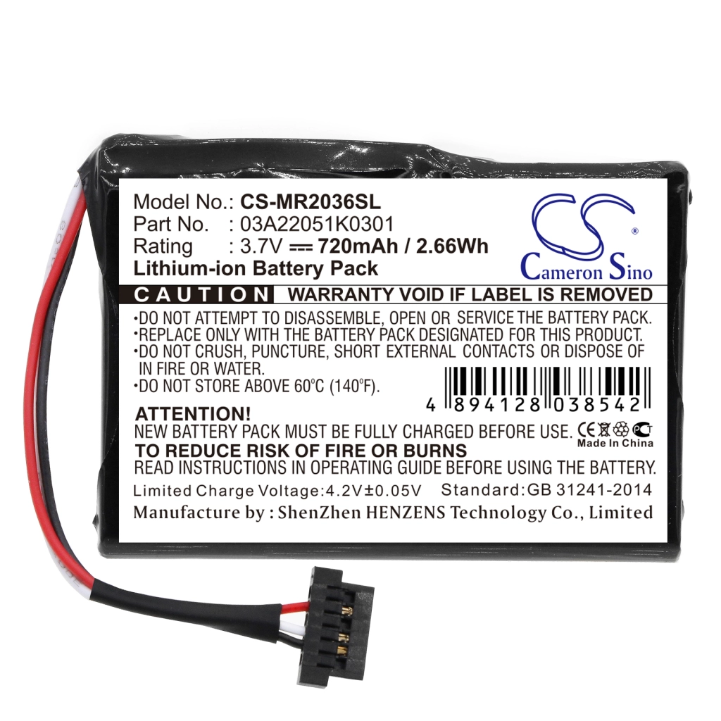 Batteria GPS, navigatore Magellan RoadMate 2035 (CS-MR2036SL)