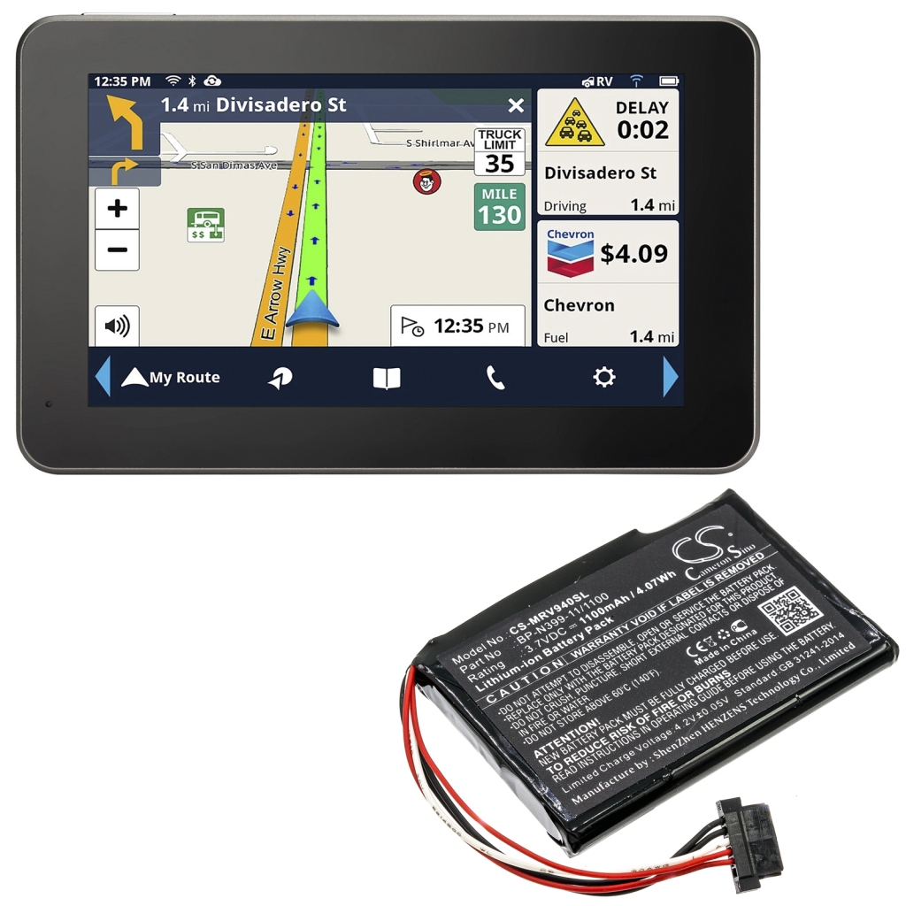 Batteria GPS, navigatore Magellan CS-MRV940SL