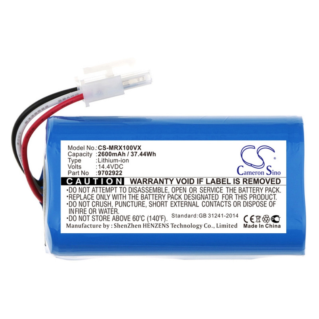 Batterie Batteria a vuoto CS-MRX100VX