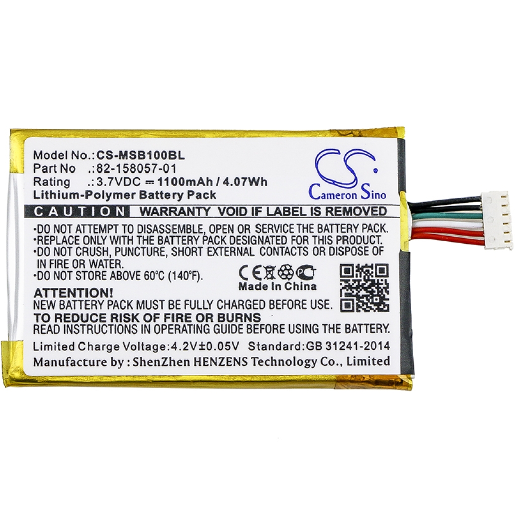 Sostituzione della batteria compatibile per Zebra 82-158057-01