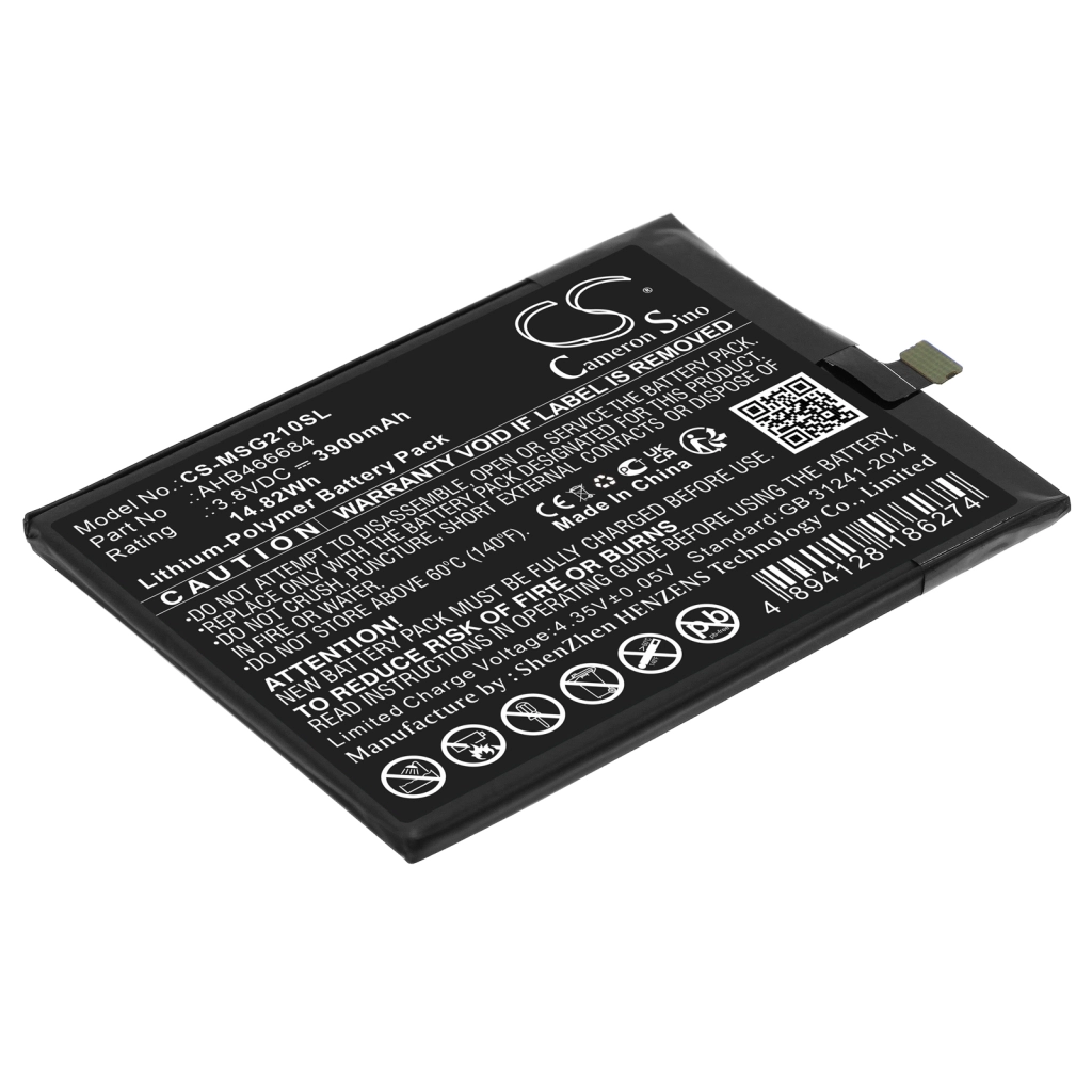 Batterie Batteria del telefono cellulare CS-MSG210SL