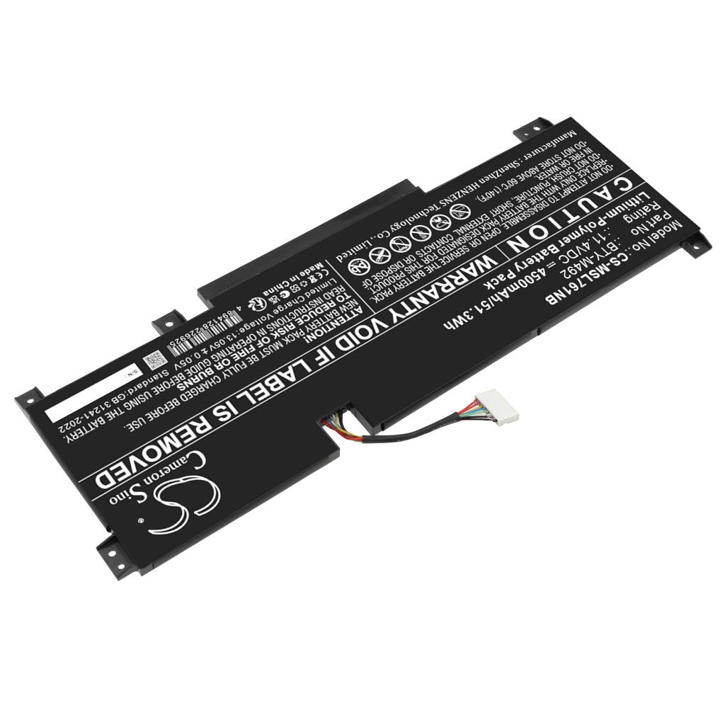 Sostituzione della batteria compatibile per MSI BTY-M492