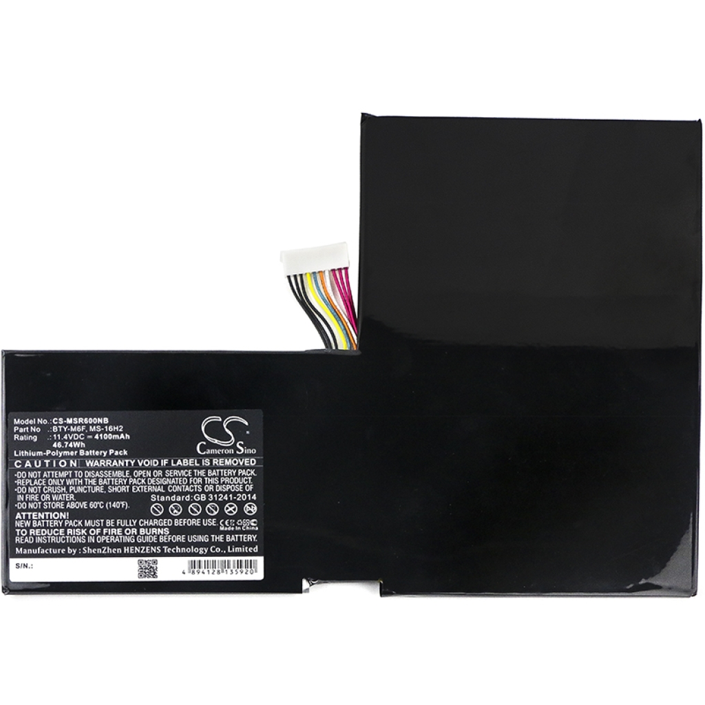 Batteria notebook MSI PX60-6QD002US (CS-MSR600NB)