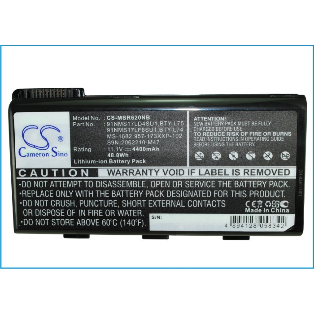 Batterie Sostituisce 91NMS17LF6SU1