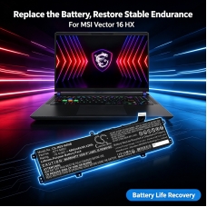 Sostituzione della batteria compatibile per MSI BTY-M551
