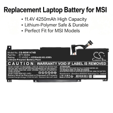 Sostituzione della batteria compatibile per MSI BTY-M494