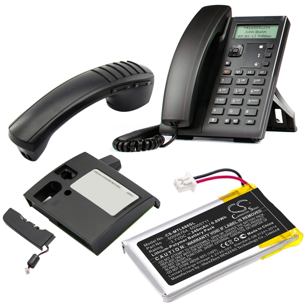 Batteria senza fili dell'auricolare Mitel 6930 (CS-MTL686SL)