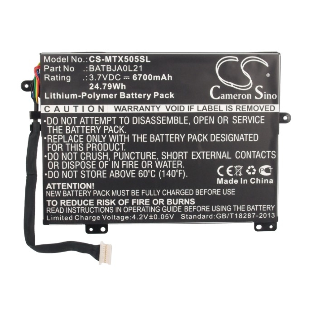Sostituzione della batteria compatibile per Motorola BATBJA0L21