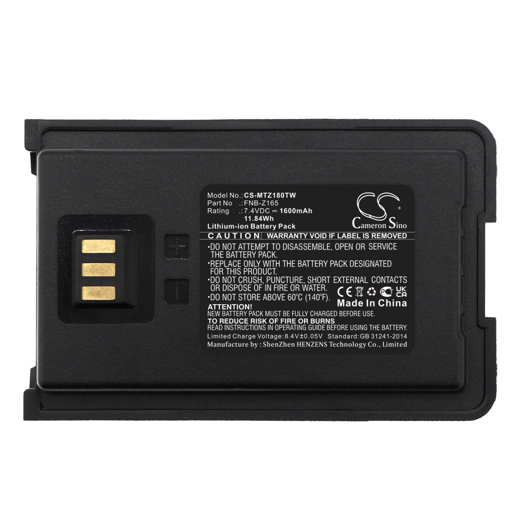 Batteria radio bidirezionale Motorola CS-MTZ180TW