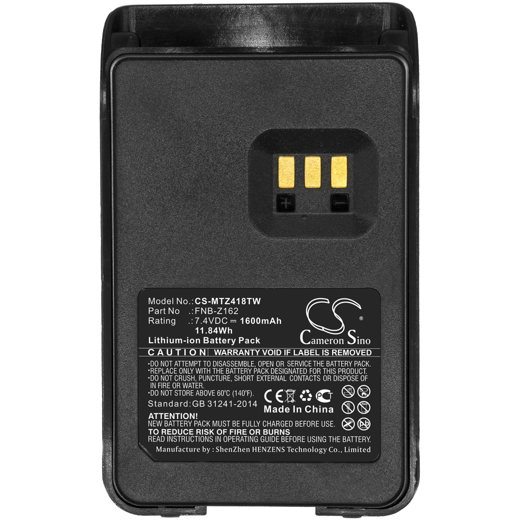 Batteria radio bidirezionale Motorola CS-MTZ418TW